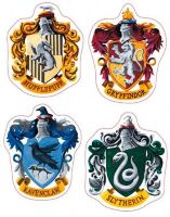Наклейки ABYstyle Harry Potter Hogwarts Houses (Гаррі Поттер) Хогвартс
