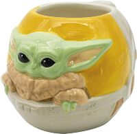 Кружка Star Wars The Mandalorian 3D Sculpted Ceramic mug Baby Yoda 16 OZ Grogu Грогу